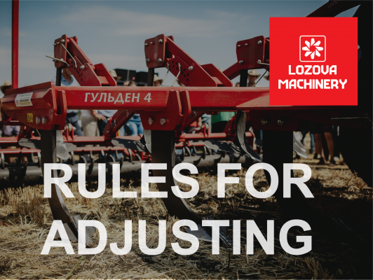 Rules for adjusting the GULDEN subsoiler